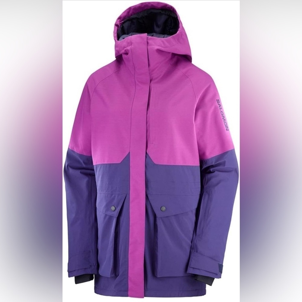 NWT- Salomon Snow Rebel Women's Ski Jacket SIZE: XS  COLOR: Astral Aura